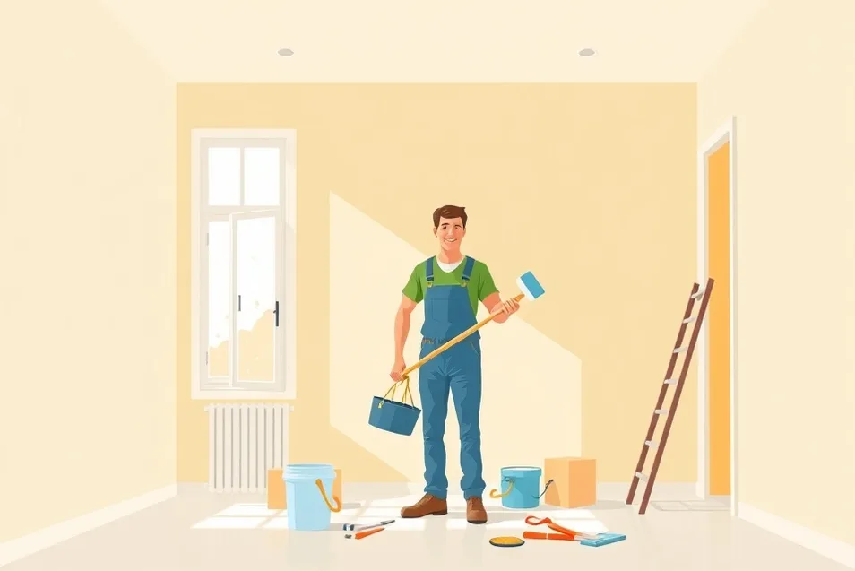Intérieur rénové après travaux de peinture à Villeneuve-sur-Lot