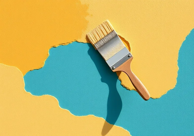 Application d'un enduit décoratif à la lisseuse sur un mur
